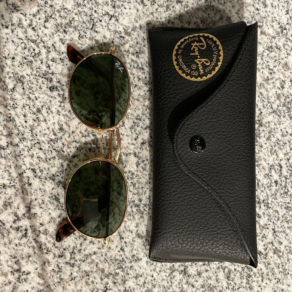 Ray-Ban RB3547N 001 Green Classic G-15 Oval Flat Unisex Sunglasses